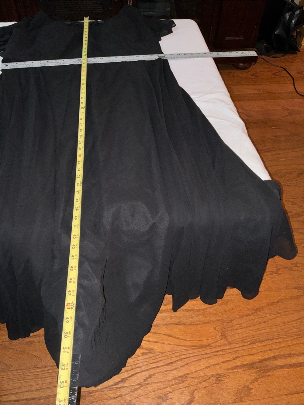 Azazie Black Flowing Wedding bridesmaid Dress - Picture 4 of 10